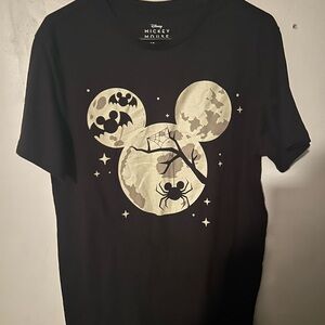 Disney Black Mickey Mouse Moon Tee